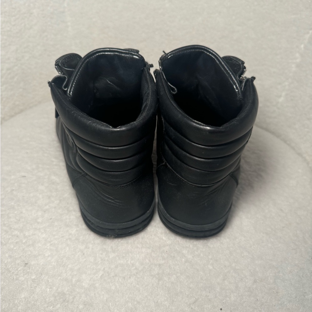 Chanel Black High-Top Sneakers with Zipper Detail 38.5 - Picture 5 of 8